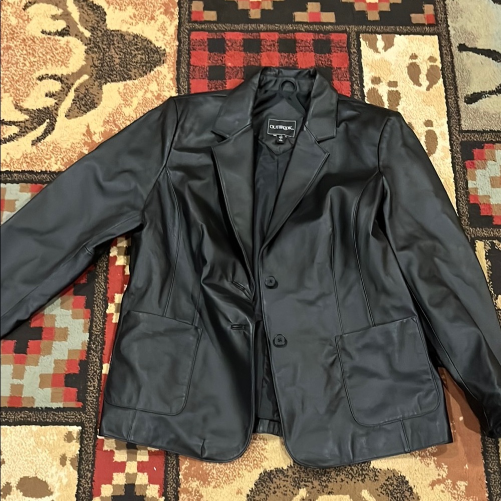 Womens outbrook leather jacket